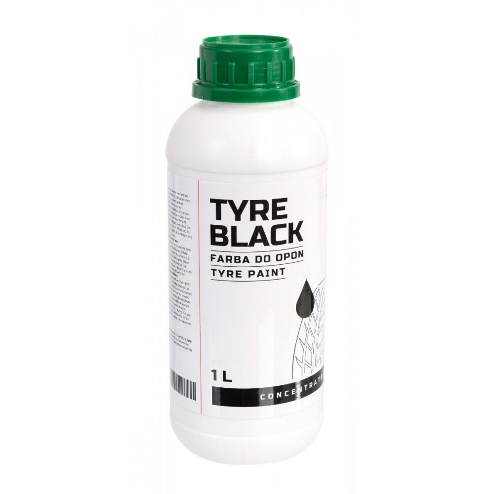 Pintura para neumáticos color negro. 1 litro.