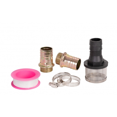 kit racores abrazaderas filtro y teflon para bomba diesel 12v.