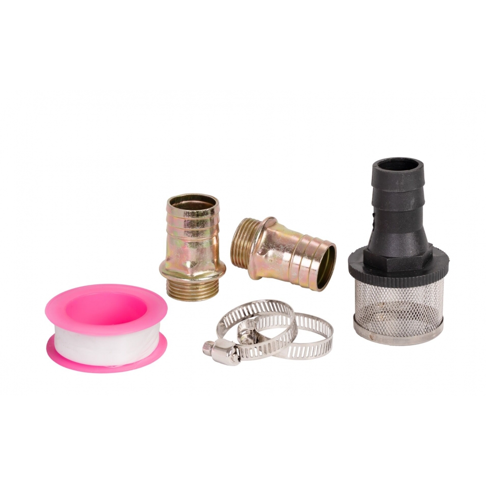 kit racores abrazaderas filtro y teflon para bomba diesel 12v.