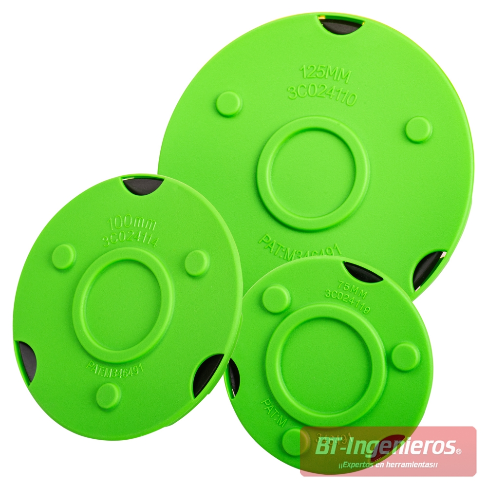 ventosas intercambiables 75 100 125 mm para sacabollos neumático