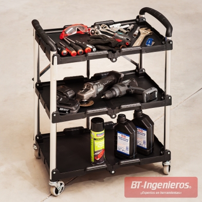 Carro con herramientas y utensilios de taller