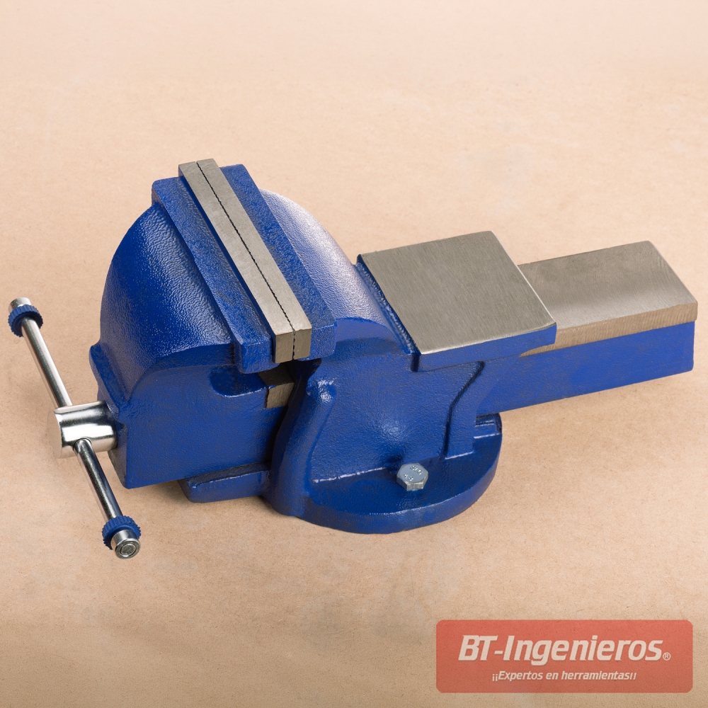 tornillo de banco base fija 150 mm con yunque hierro nodular