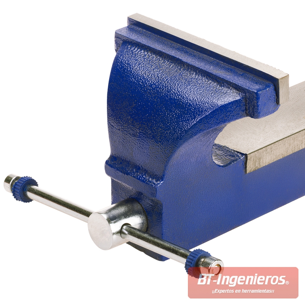 detalle mordazas templadas desmontables tornillo de banco 155 mm