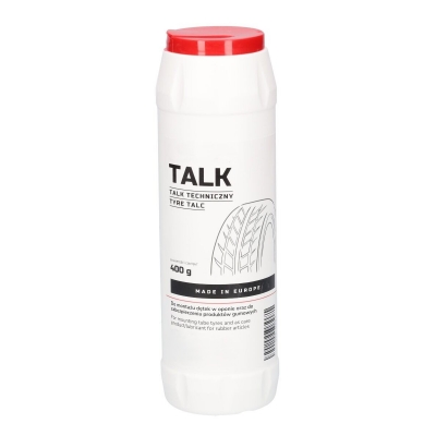 Talco para montaje de neumáticos con cámara. 400 Gr