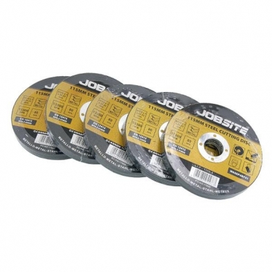 Discos de corte 115 mm para acero, pack de 50 unidades.
