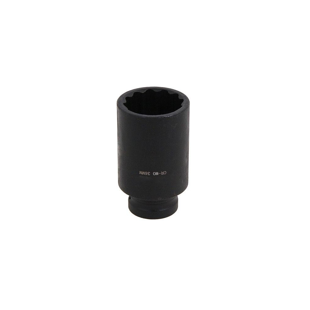 Vaso de impacto de acero cromo molibdeno de 36 mm y 12 caras.
