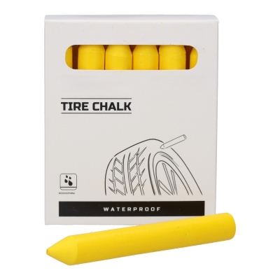 Marcadores para neumáticos de cera amarilla Waterproof Caja de 12