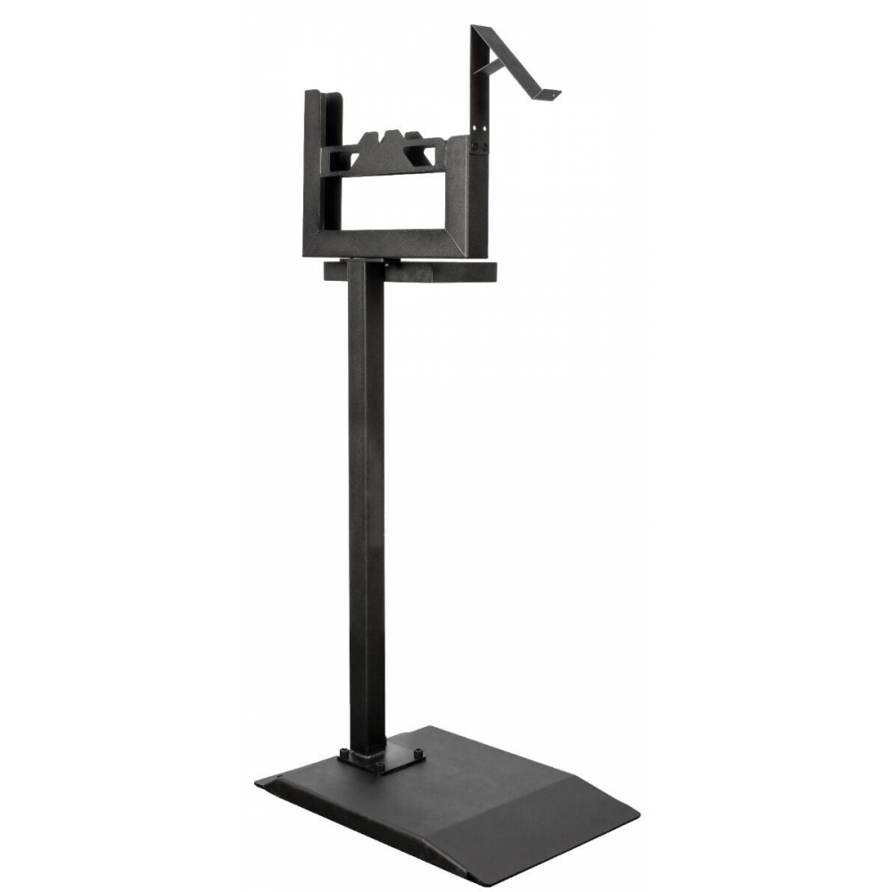 Soporte dispensador metálico para contrapesas adhesivas de ruedas.