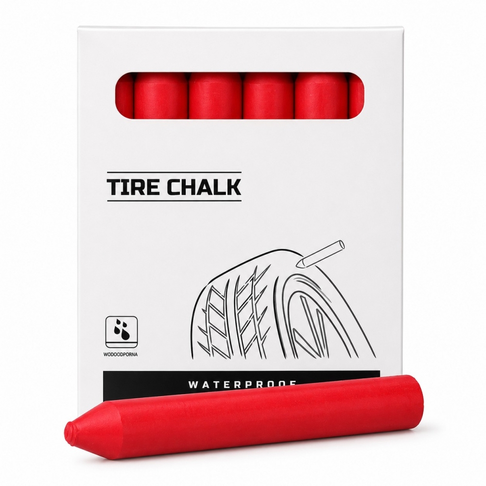 Marcadores para neumáticos de cera roja Waterproof Caja de 12
