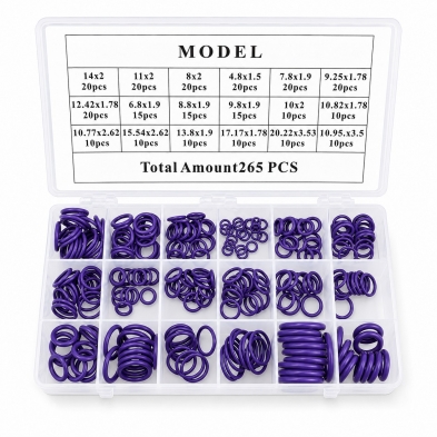 Kit de juntas tóricas para circuitos de aire acondicionado| Kit 265 piezas