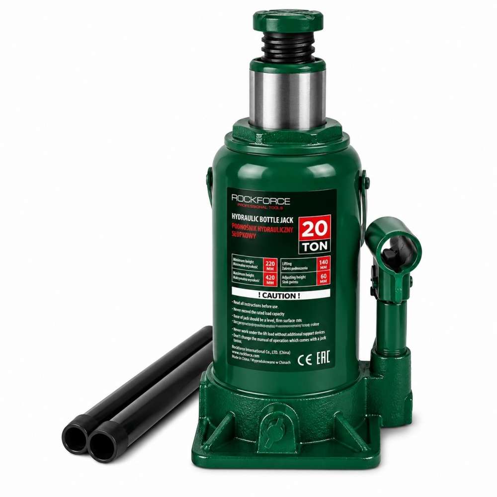 Gato hidráulico de botella 20 toneladas | Rockforce Professional