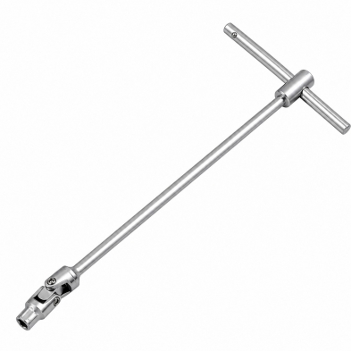 Llave con mango en T deslizante con vaso articulado 8 mm.