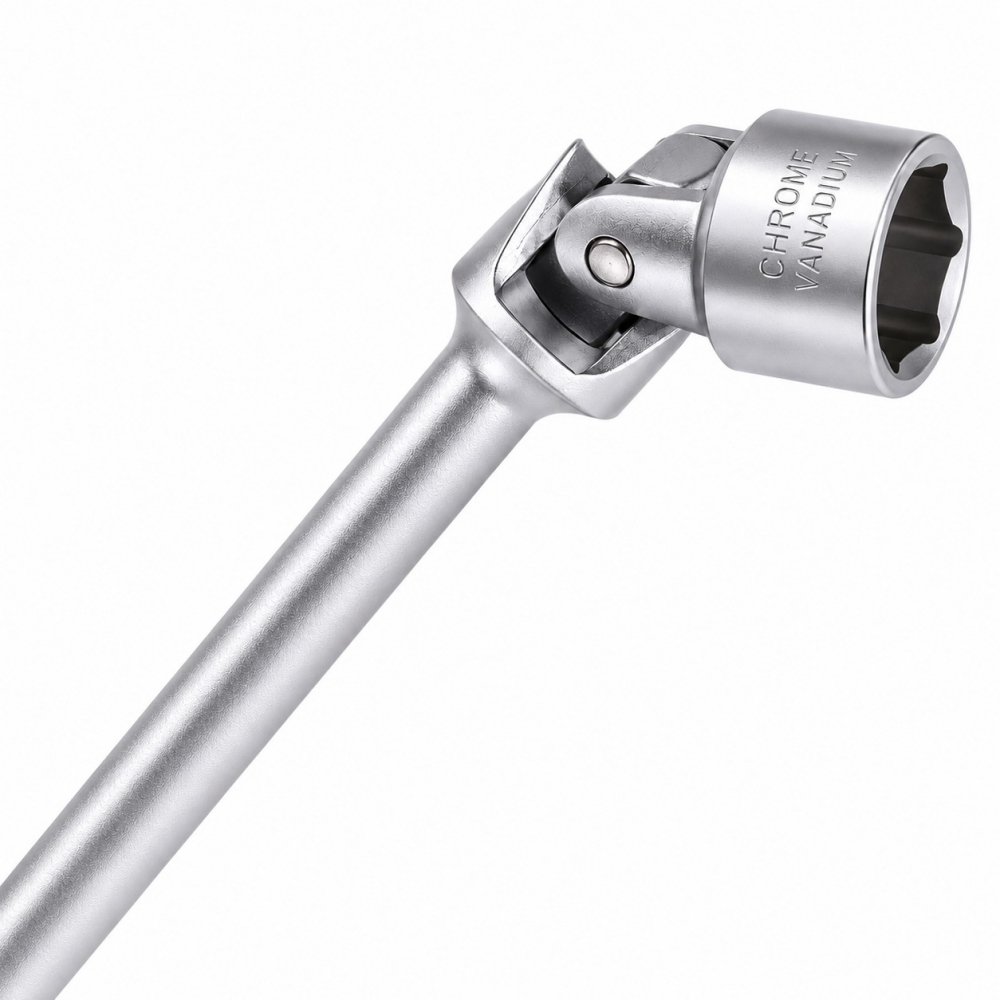 Llave de vaso articulada en T 15 mm.