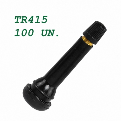 Válvula TR-415 de goma. Neumático Tubeless