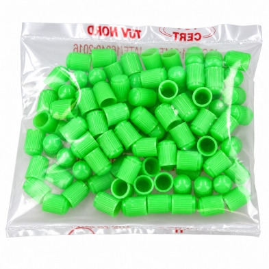 Bolsa de 100 unidades tapones para válvulas de plástico.