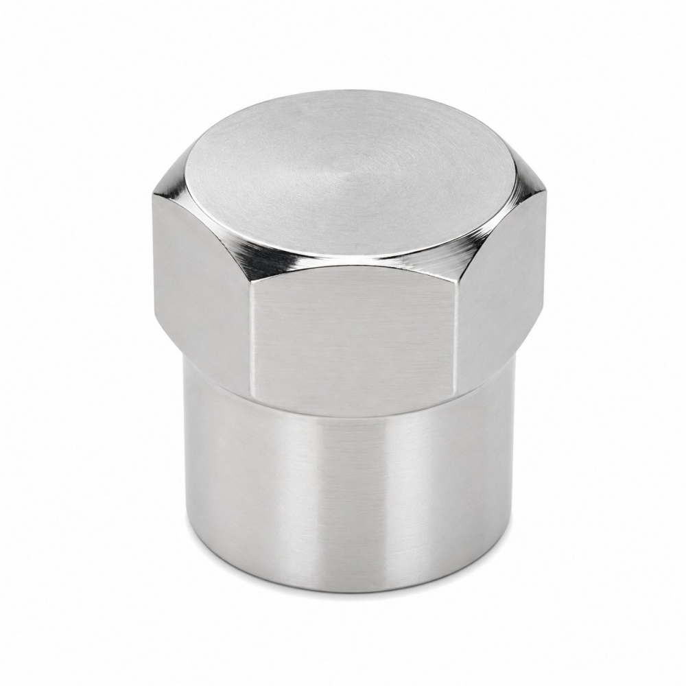 Tapón Metálico Hexagonal para Válvula de Neumático SNAP-IN Cromado