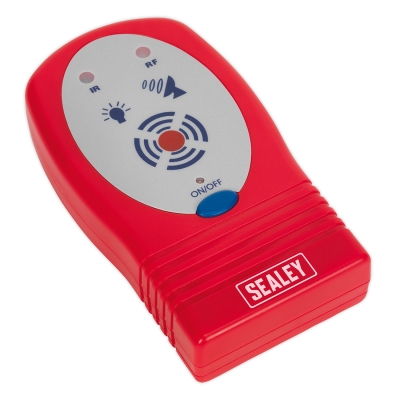 Comprobador de mandos de coche Sealey IR/RF rojo con indicadores de infrarrojos y radiofrecuencia