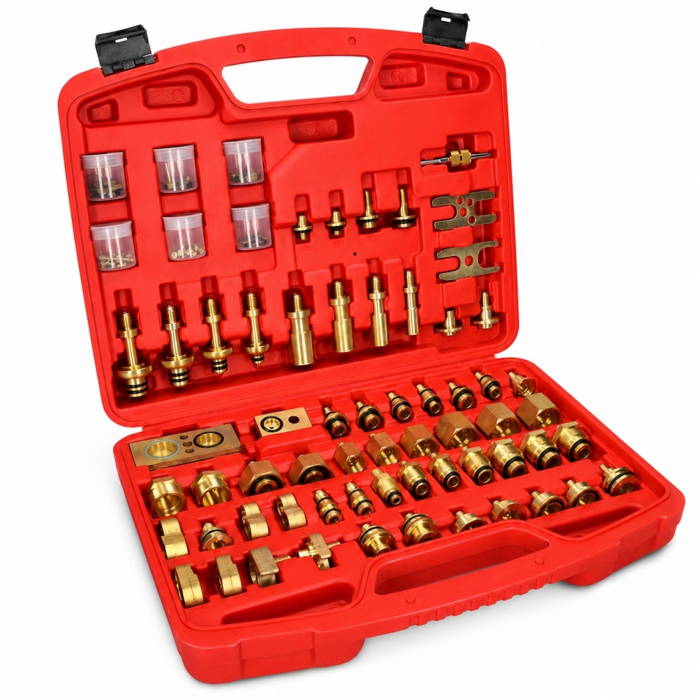 Kit Universal de Adaptadores para Limpieza de Aire Acondicionado | 78 Piezas.