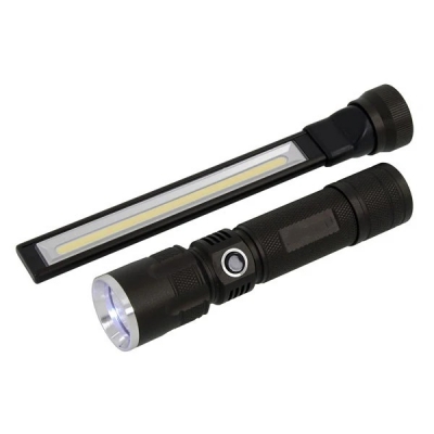 Linterna LED 2 en 1 Magnética 350 Lúmenes | ULTRA Potente de alto Alcance 150 Metros