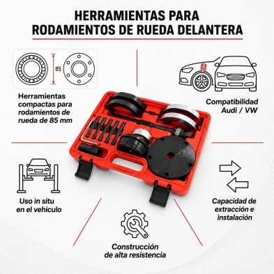 Kit Extractor de Rodamientos GEN2 85 mm para VW T5 & Touareg