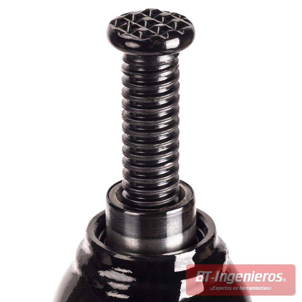 Tornillo extensible elevado del gato de botella, con ajuste roscado mostrado de hasta 3,8 cm