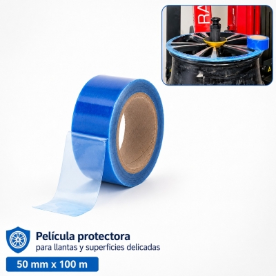 Película Protectora para Llantas 50 mm x 100 metros | Autoadhesiva