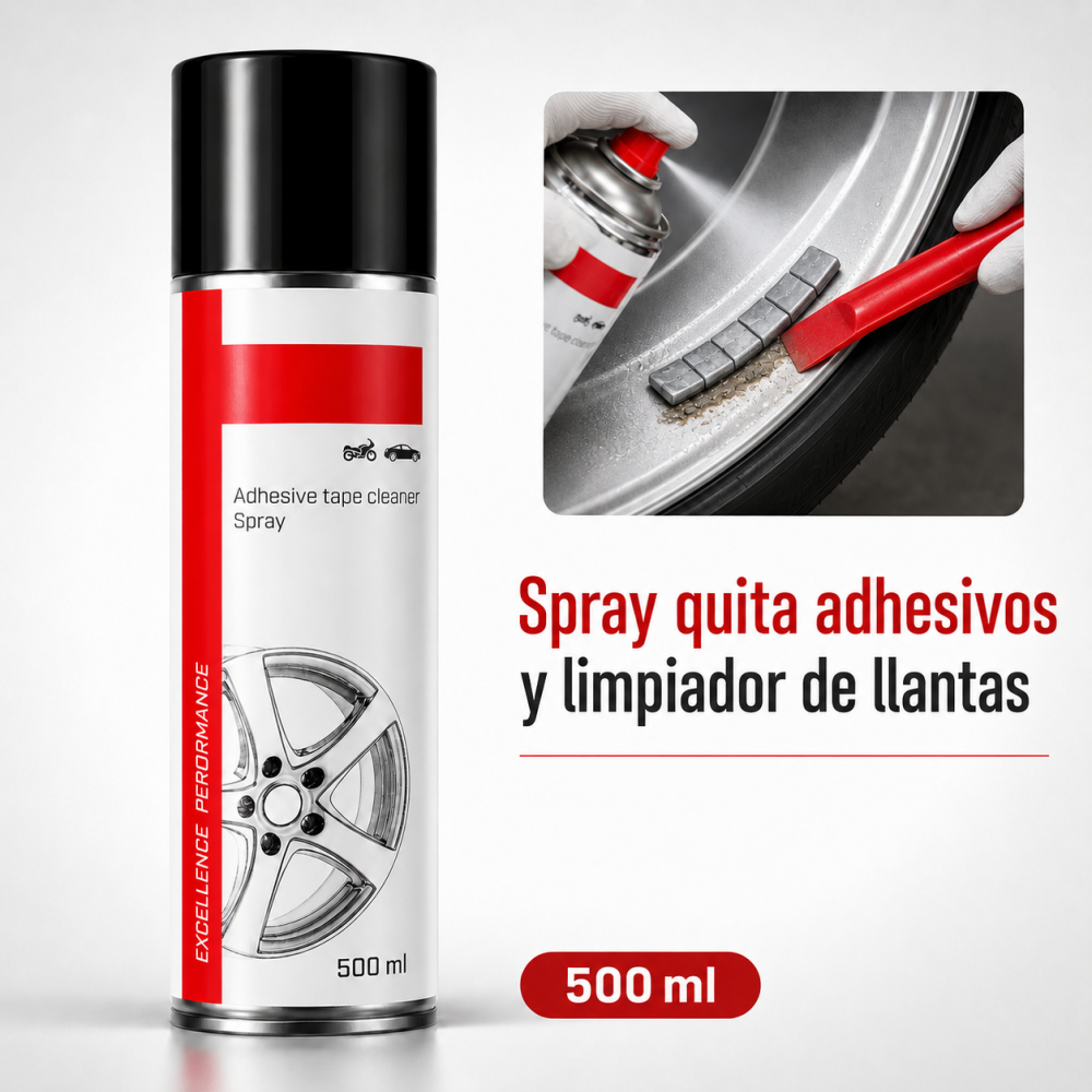 Permite eliminar fácilmente adhesivos de contrapesas de llantas.