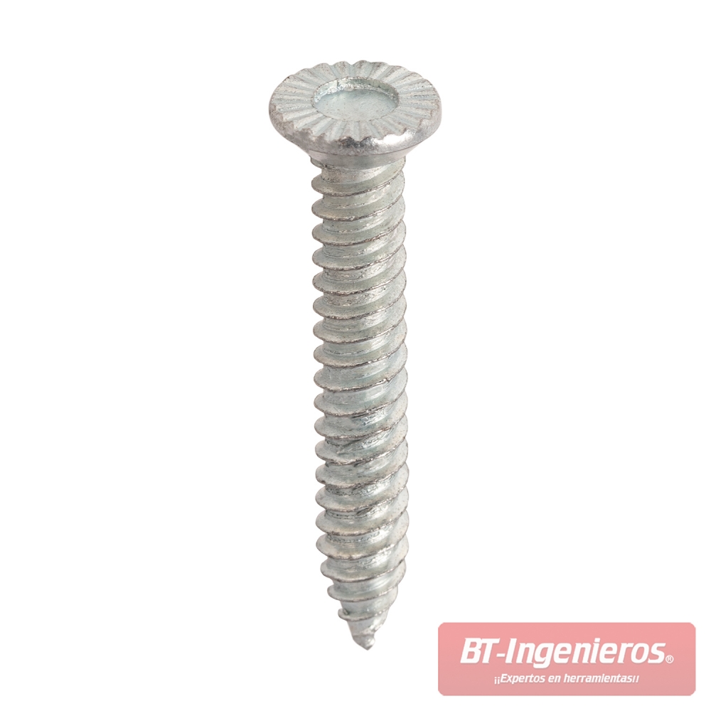 Detalle del tornillo de tracción incluido en el juego desabollador de 9 piezas