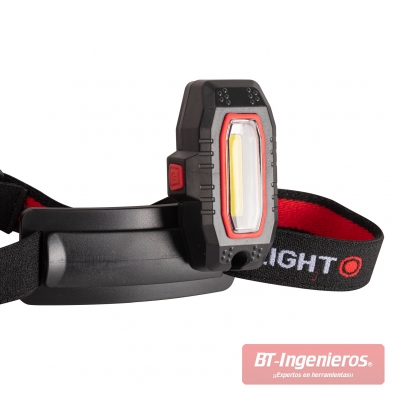 Módulo orientable y desmontable de la linterna frontal LED COB sobre su soporte