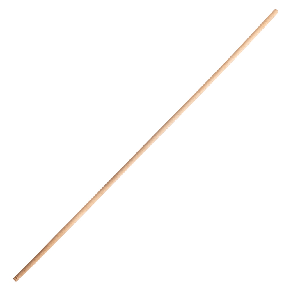 Mango de madera para escoba de 150 cm con extremo roscado