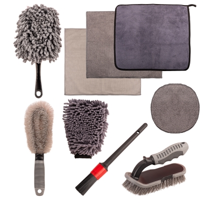 Kit de Limpieza & Lavado de vehículos 9 Piezas | Interior y Exterior