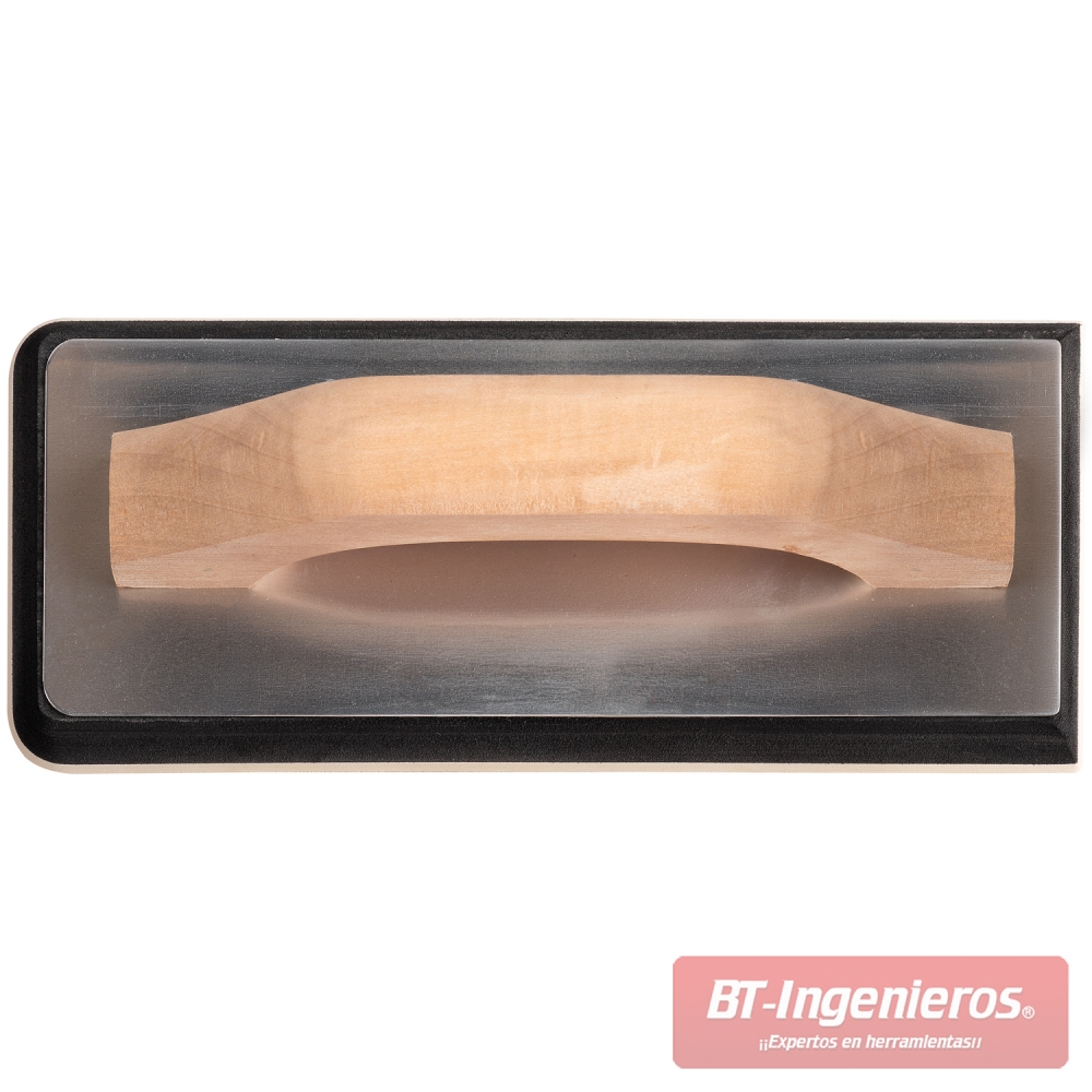 Llana para rejuntado 24 x 10 cm con mango de madera y placa de aluminio