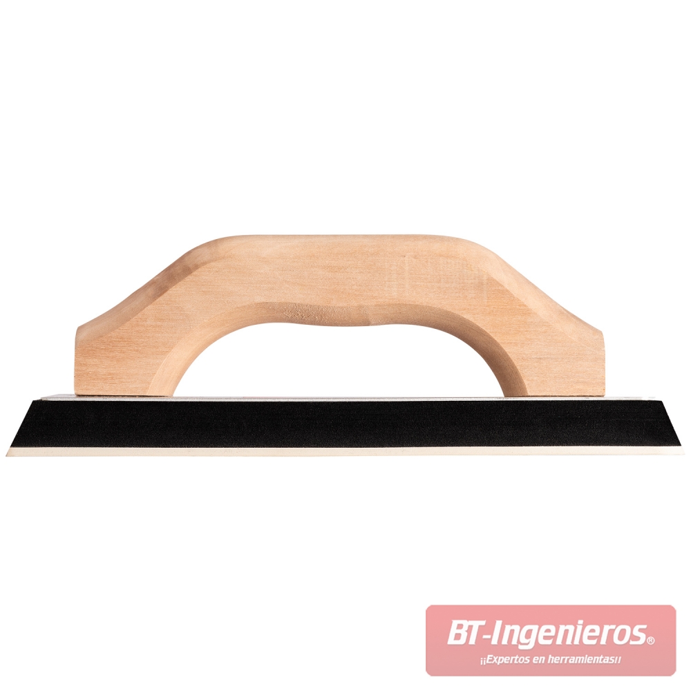 Perfil lateral de llana para juntas de azulejos con mango de madera