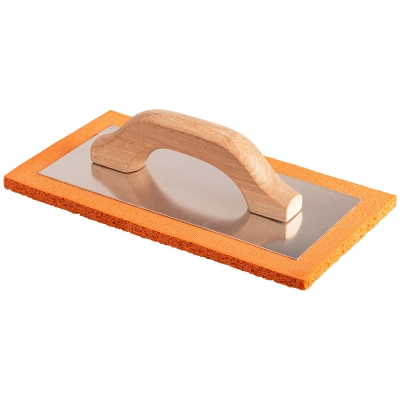 Talocha de esponja fina 28 x 14 cm con mango de madera
