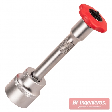 Carraca de palma 1/2" conectada a accesorio compatible
