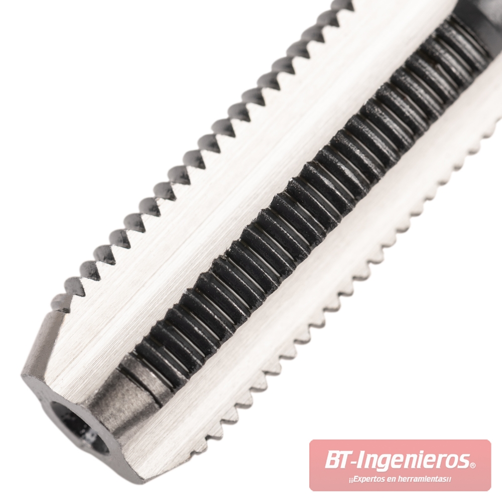 Detalle del macho HSS para rosca de bujía M8 x 1,0