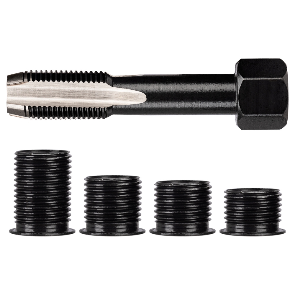Kit reparación rosca de bujía M12 x 1,25 con 4 insertos