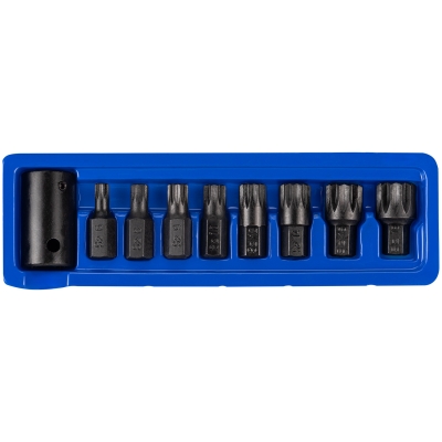 Juego puntas XZN de impacto M6-M18 9 piezas