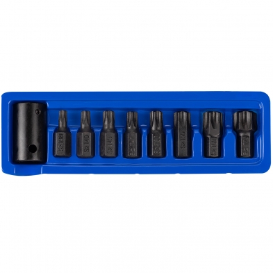 Juego puntas TORX seguridad impacto T30-T70 9 piezas