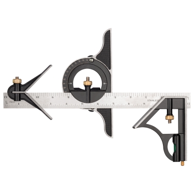 Escuadra combinada 30,48 cm con transportador y centrador