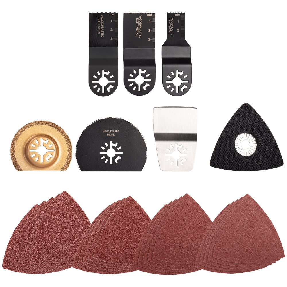 Juego accesorios multiherramienta oscilante 27 piezas