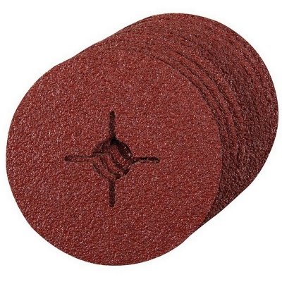 Pack 10 discos de fibra 11,5 cm grano 24 para amoladora