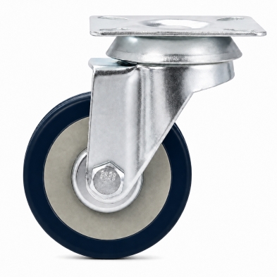 Rueda pivotante de goma 5 cm 50 kg sin freno
