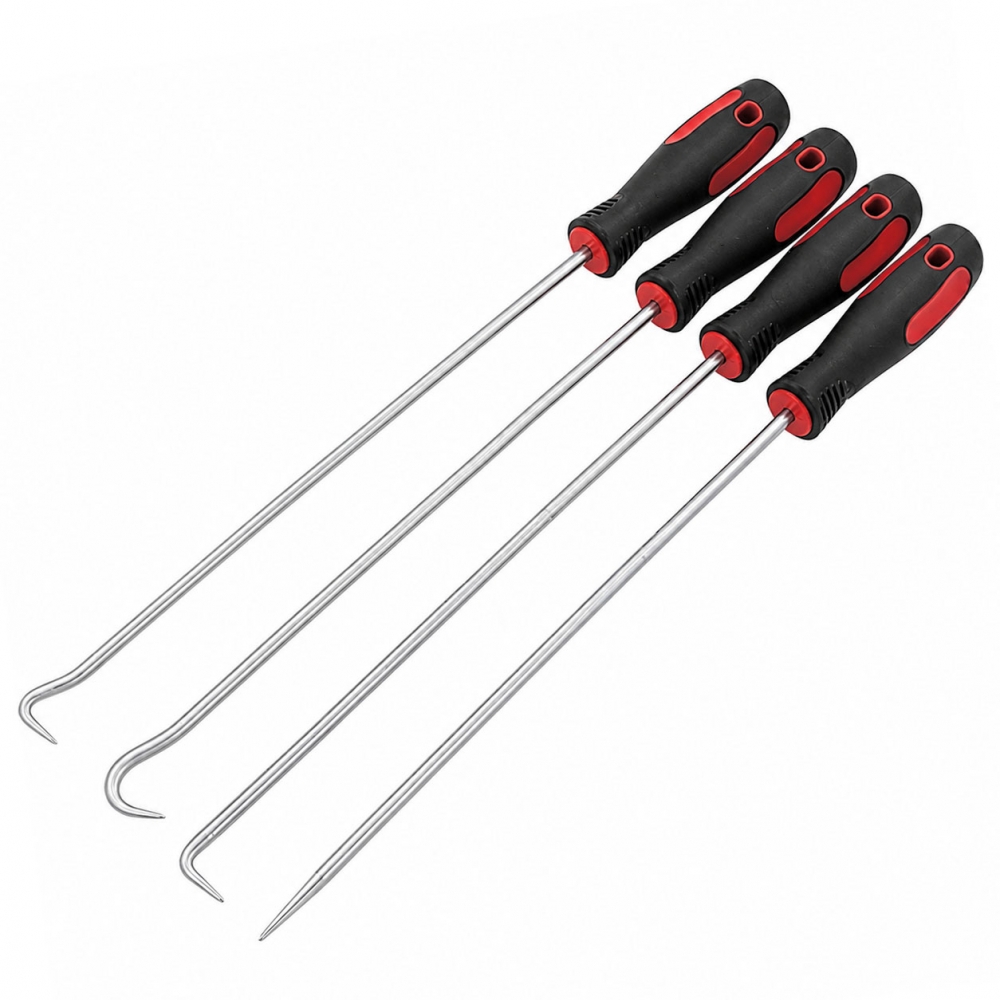 Ganchos y punzones extralargos de 38 cm con puntas recta, desplazada, gancho y 90°
