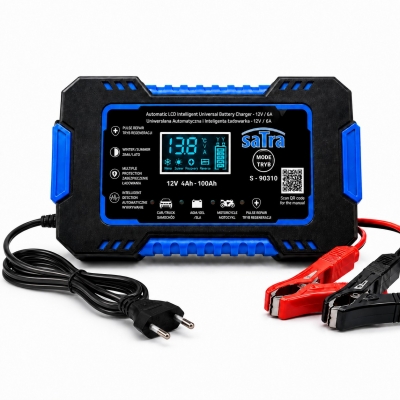 Cargador inteligente de batería para coche & moto 12V 6A