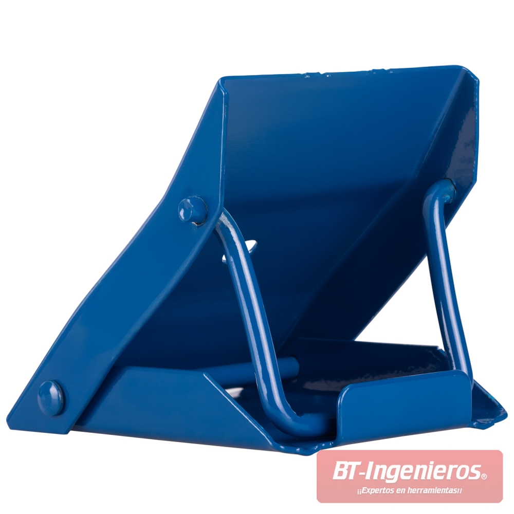 Estructura de calzo metálico plegable para ruedas