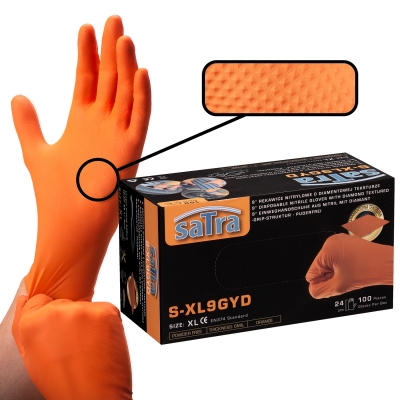 Guantes de nitrilo textura diamante XL 8 mil caja 100 unidades