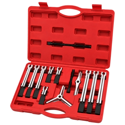 Juego extractor de 2 y 3 garras con brazos intercambiables y maletín