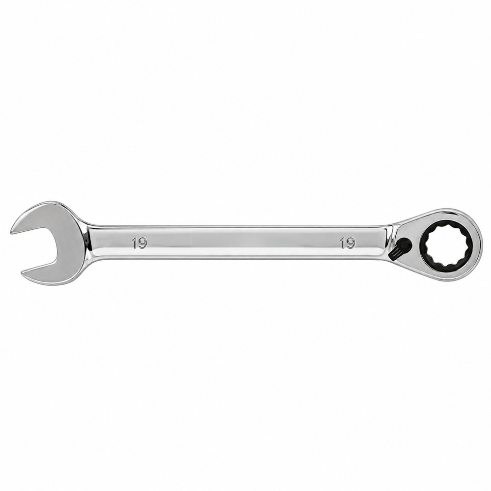 Llave combinada con carraca reversible y selector de 19 mm