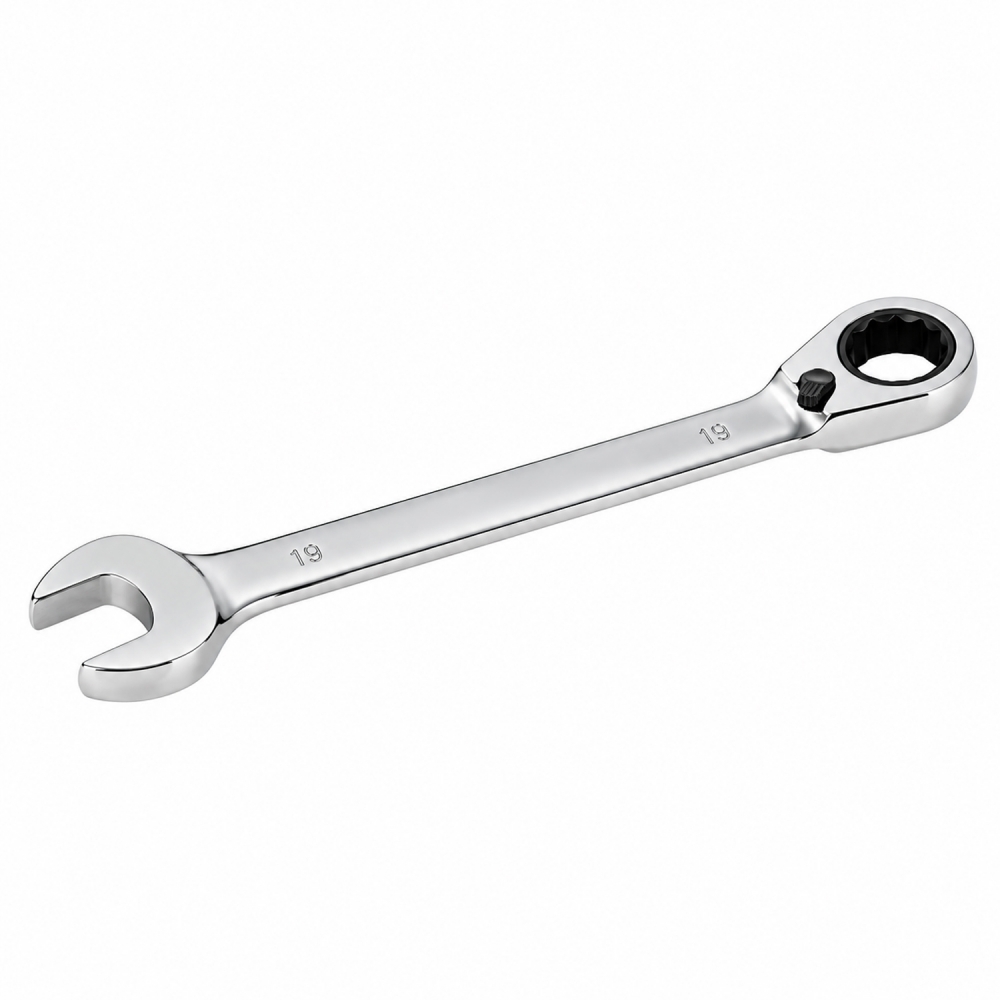 Llave de carraca reversible 19 mm con selector de giro